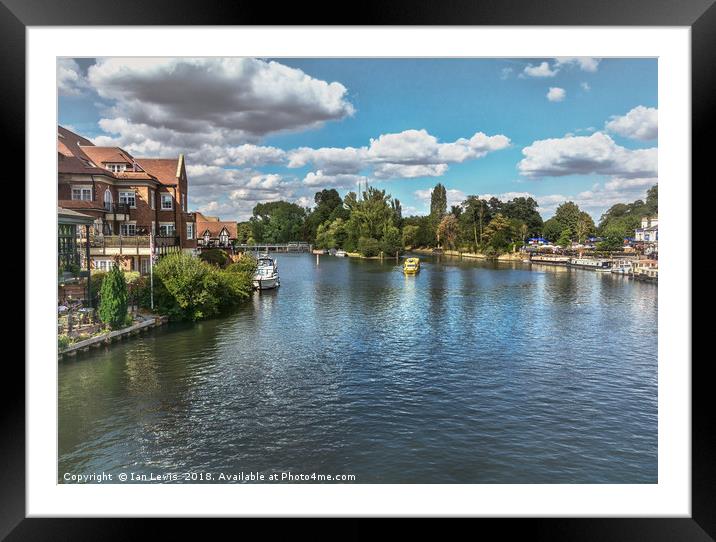 From Windsor Town Bridge Framed Mounted Print by Ian Lewis