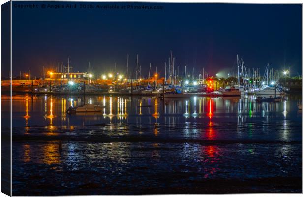 Eastney Lights Canvas Print by Angela Aird