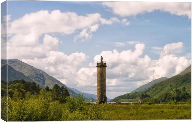 The Glenfinnan Monument Canvas Print by Jacqi Elmslie