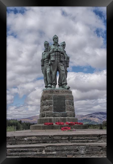 The Commando Memorial Statue Framed Print by Jacqi Elmslie