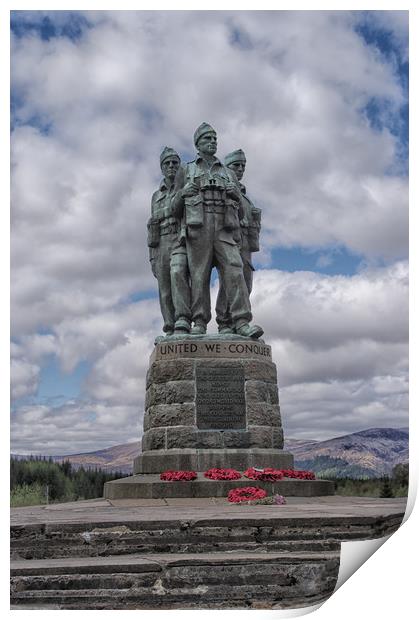 The Commando Memorial Statue Print by Jacqi Elmslie