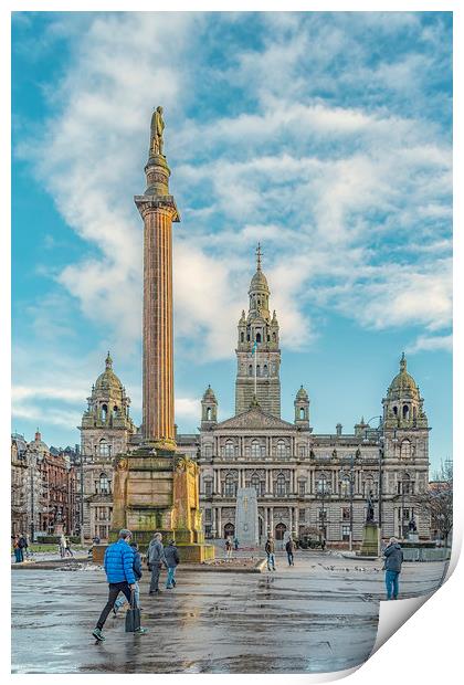 Glasgow City Chambers Print by Antony McAulay