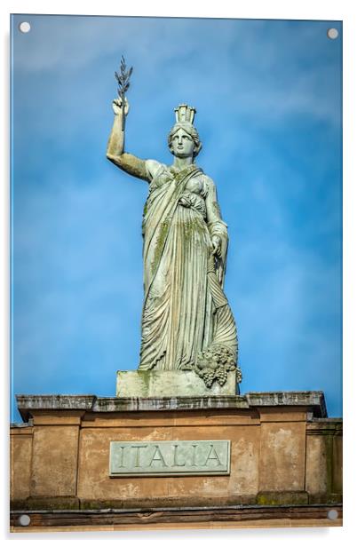 Glasgow Italia Statue Acrylic by Antony McAulay