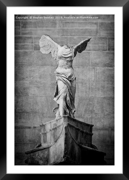 Winged Victory of Samothrace - #3 Framed Mounted Print by Stephen Stookey
