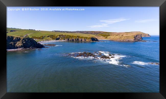 Troup Head And Cullykhan Bay Framed Print by Bill Buchan