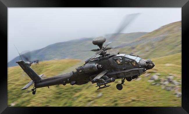 Army Air Corp - Apache Framed Print by Rory Trappe