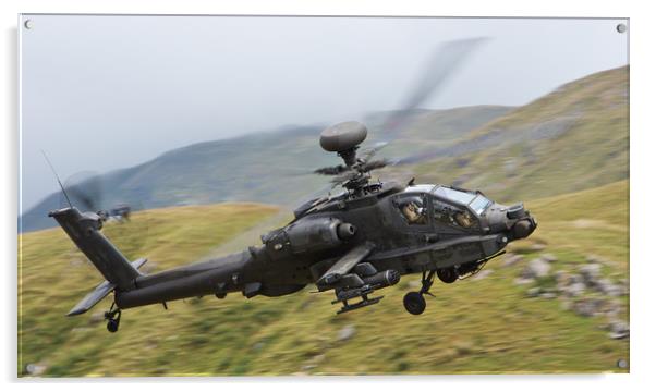 Army Air Corp - Apache Acrylic by Rory Trappe