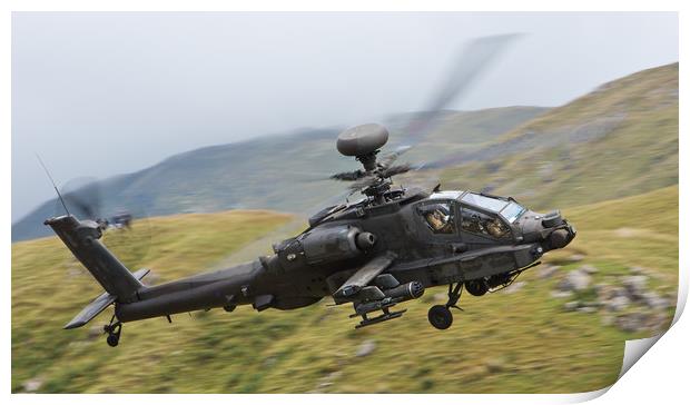Army Air Corp - Apache Print by Rory Trappe