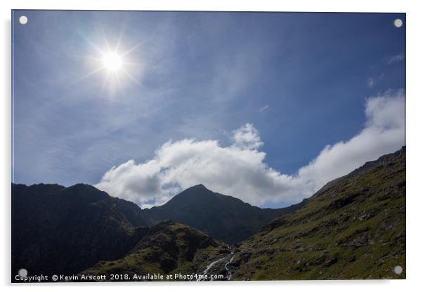 Snowdon Mountain Acrylic by Kevin Arscott