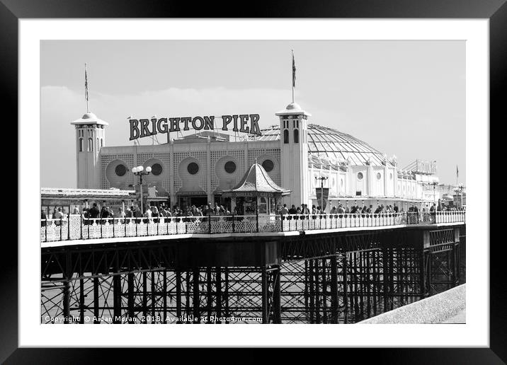 Brighton Pier, England  Framed Mounted Print by Aidan Moran