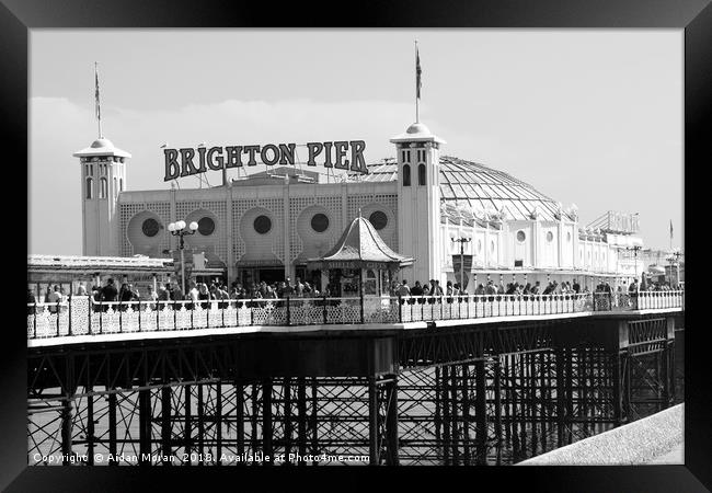 Brighton Pier, England  Framed Print by Aidan Moran