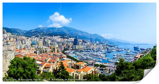 Monte Carlo panorama Print by Rosaline Napier