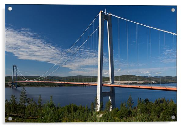 Bridge in sweden Acrylic by Thomas Schaeffer