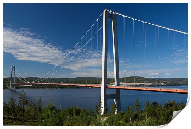 Bridge in sweden Print by Thomas Schaeffer