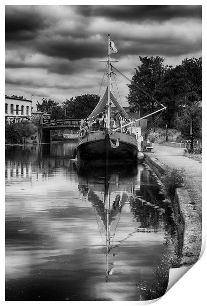 Dutch Barge River Lea Print by David French