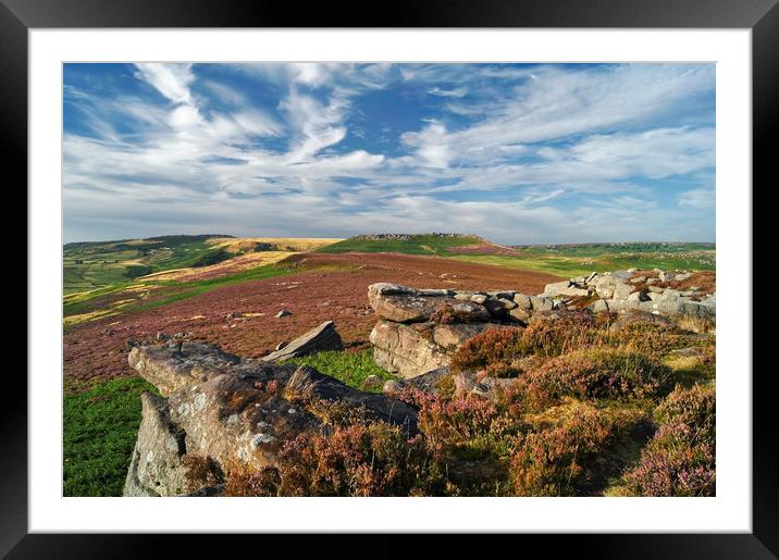 View from Over Owler Tor                     Framed Mounted Print by Darren Galpin