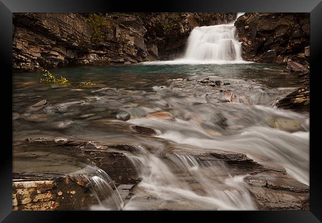 Brjörkliden waterfall Framed Print by Thomas Schaeffer