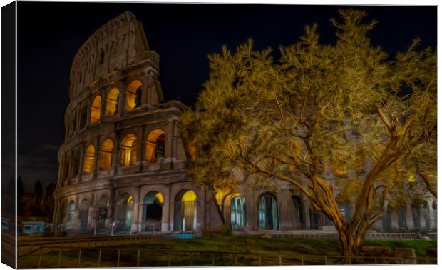 The Colosseum Canvas Print by Paul Andrews