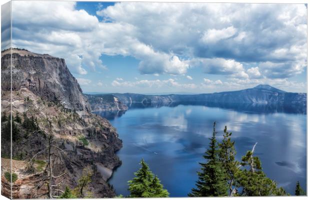 Crater Lake from the North Rim, No. 2 Canvas Print by Belinda Greb