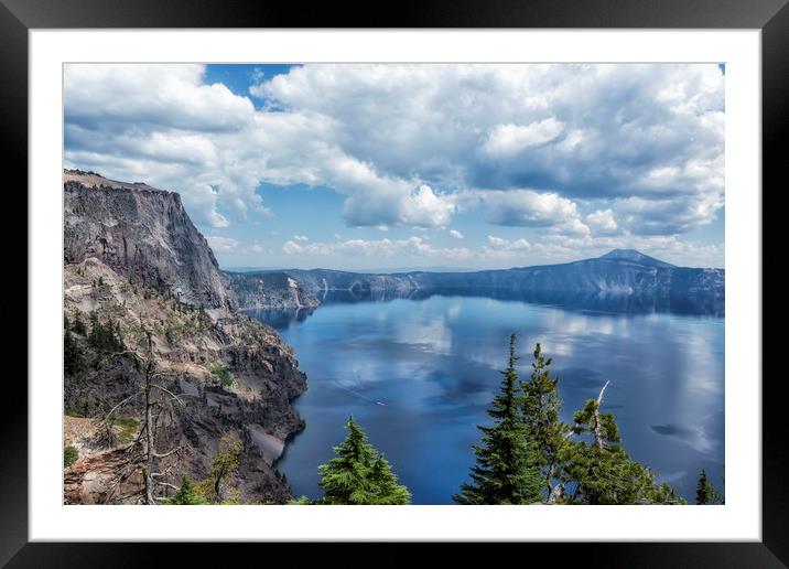 Crater Lake from the North Rim, No. 2 Framed Mounted Print by Belinda Greb