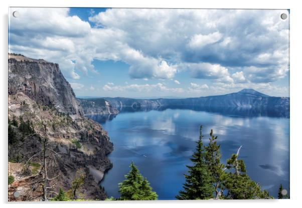 Crater Lake from the North Rim, No. 2 Acrylic by Belinda Greb