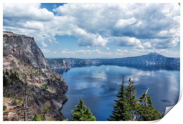 Crater Lake from the North Rim, No. 2 Print by Belinda Greb