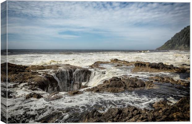 Thor's Well, No. 2 Canvas Print by Belinda Greb