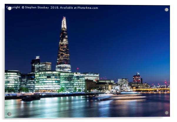 Shard & Thames Acrylic by Stephen Stookey