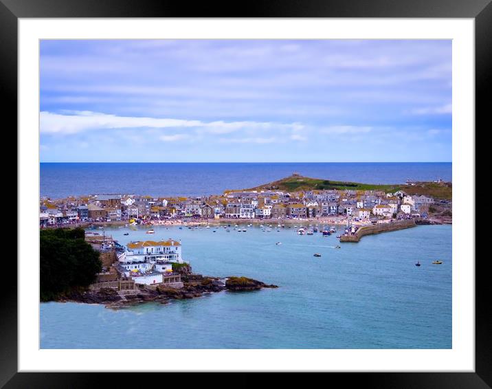 The Enchanting Charm of St Ives Framed Mounted Print by Beryl Curran