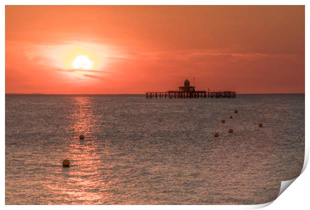 Herne Bay Sunset Print by Ian Hufton