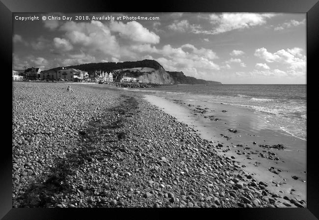 Sidmouth is a town on the South Devon coast. It ha Framed Print by Chris Day