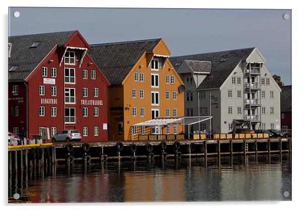 Tromsoe harbour Acrylic by Thomas Schaeffer