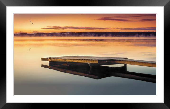 Sunrise in Sweden Framed Mounted Print by Hamperium Photography