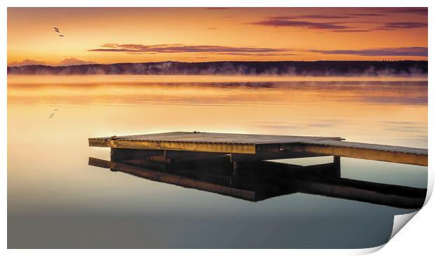 Sunrise in Sweden Print by Hamperium Photography