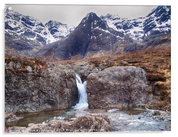 Fairy Pools, Isle of Skye Acrylic by yvonne & paul carroll