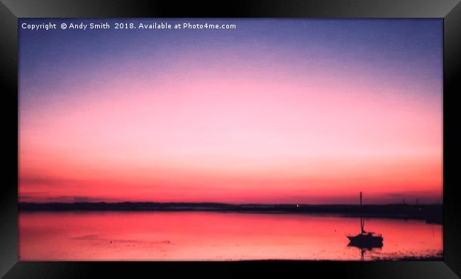 Serene Sunsets at Ravenglass Framed Print by Andy Smith