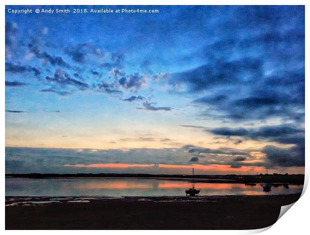 Majestic Sunset at Ravenglass Print by Andy Smith