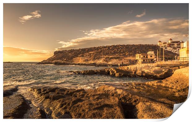 Beautiful La Caleta View Print by Naylor's Photography
