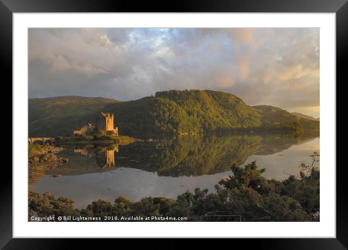 Eilean Donan Castle , Evening sun Framed Mounted Print by Bill Lighterness