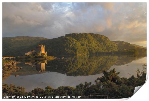 Eilean Donan Castle , Evening sun Print by Bill Lighterness