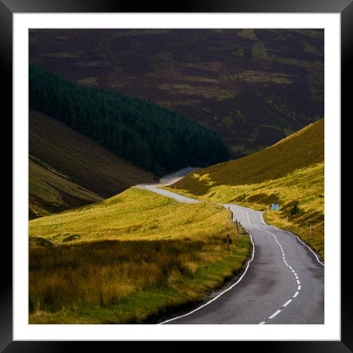 The Road to Somewhere Framed Mounted Print by Duncan Loraine