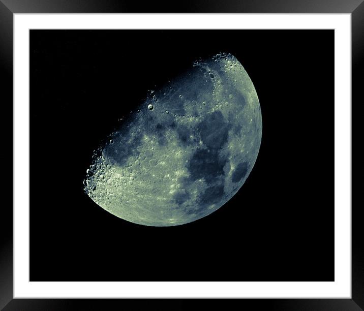 Blue Moon Framed Mounted Print by Duncan Loraine