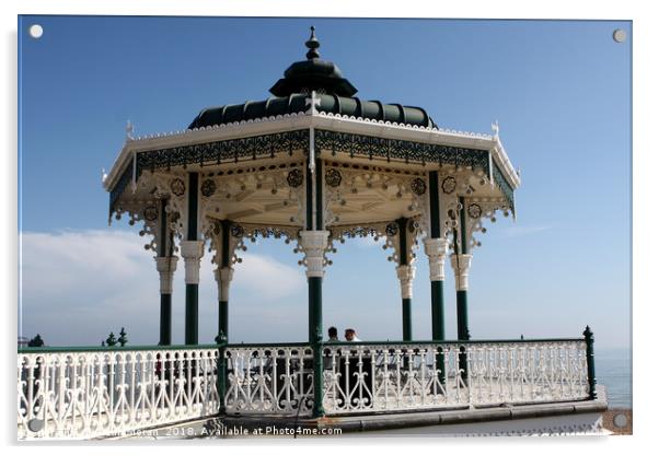 A Timeless Victorian Bandstand Acrylic by Aidan Moran