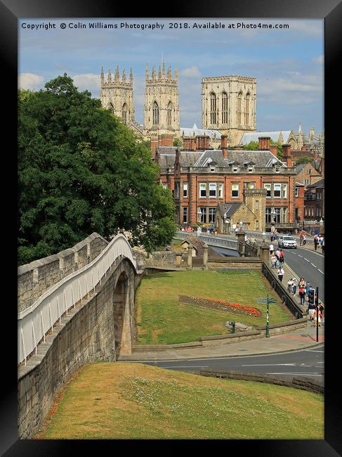 York Minster and The Roman Walls Framed Print by Colin Williams Photography