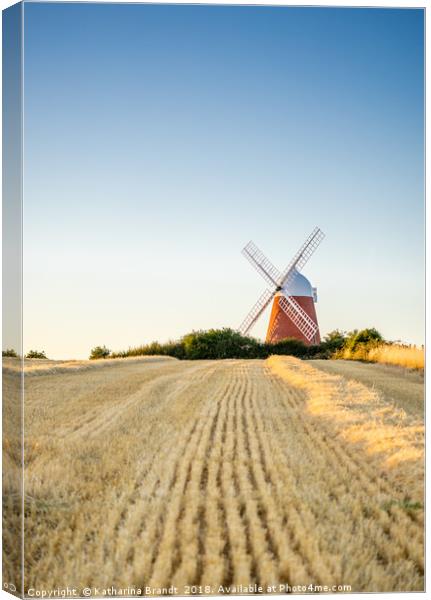 Halnaker Windmill in West Sussex, England Canvas Print by KB Photo