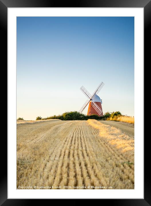 Halnaker Windmill in West Sussex, England Framed Mounted Print by KB Photo