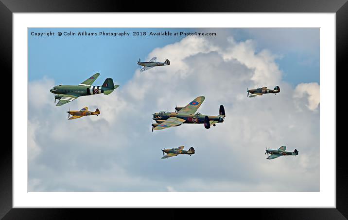 The Battle Of Britain Memorial Flight  RIAT 2018 1 Framed Mounted Print by Colin Williams Photography