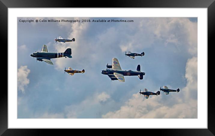 The Battle Of Britain Memorial Flight  RIAT 2018 2 Framed Mounted Print by Colin Williams Photography