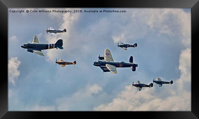 The Battle Of Britain Memorial Flight  RIAT 2018 2 Framed Print by Colin Williams Photography