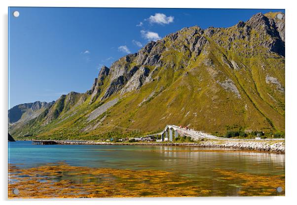 Fjorde auf den Lofoten Acrylic by Thomas Schaeffer